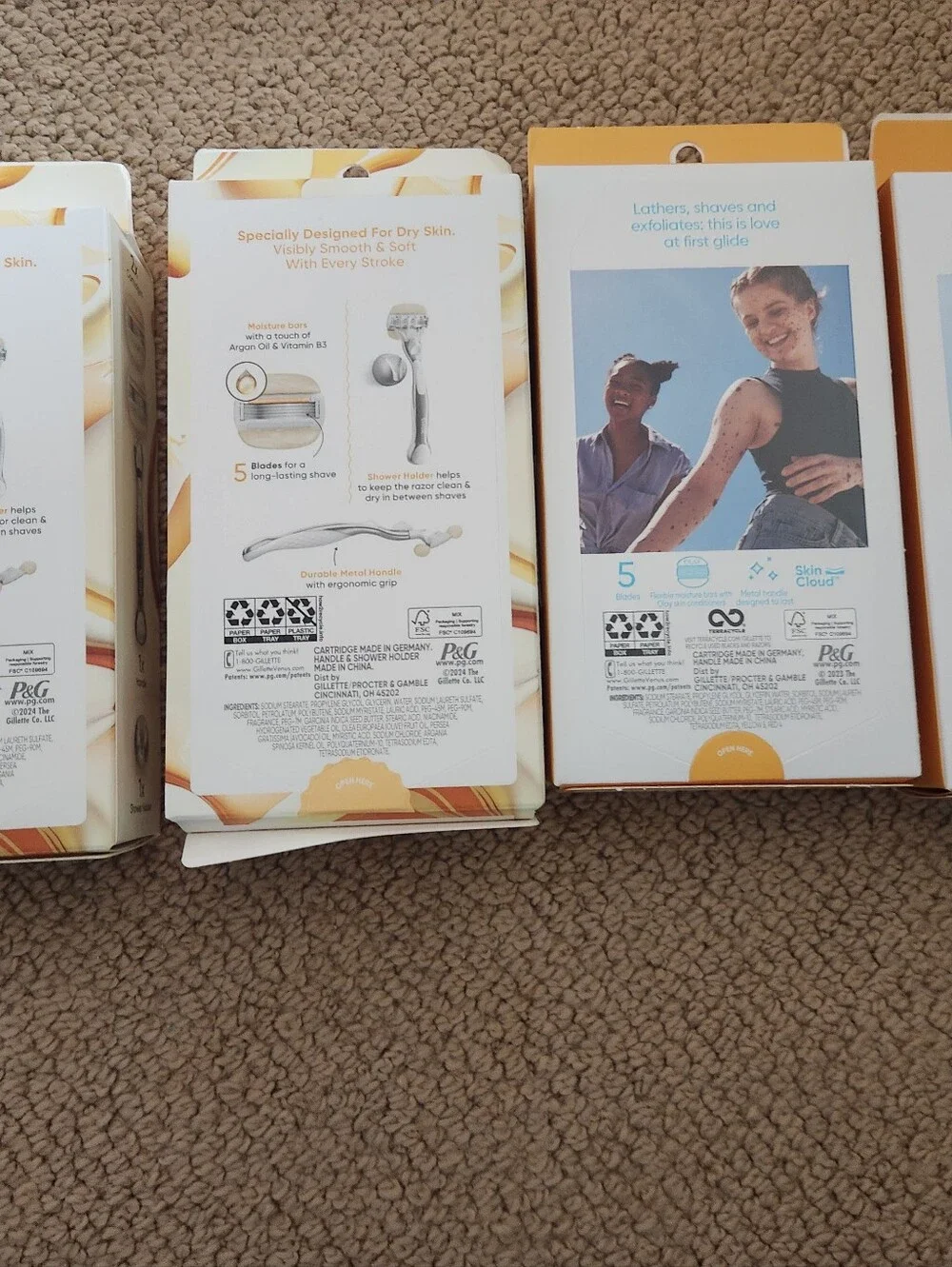 New Boxes of Gillette Venus Women's Razors